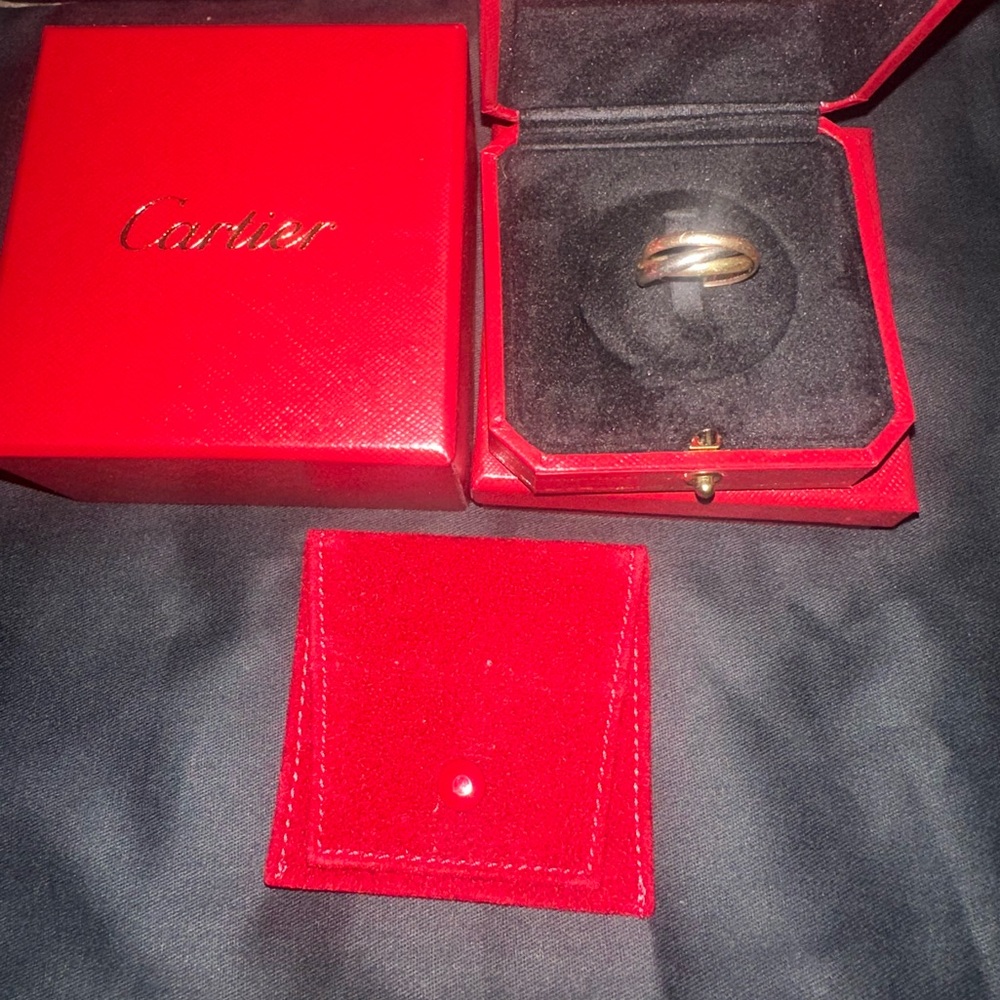 Authentic Cartier Trinity Ring, Small Model